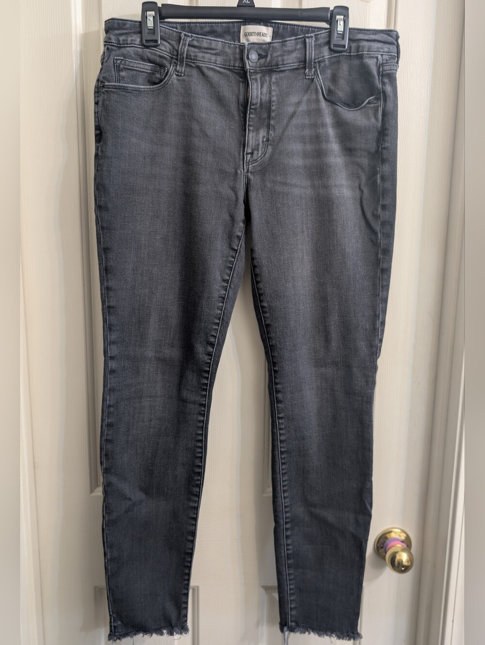 Goodthreads Women's 32 Long Charcoal Skinny Jeans